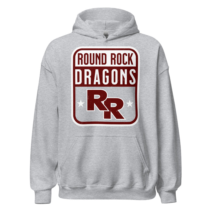 Round Rock High School Dragons Grey Classic Unisex Hoodie 001