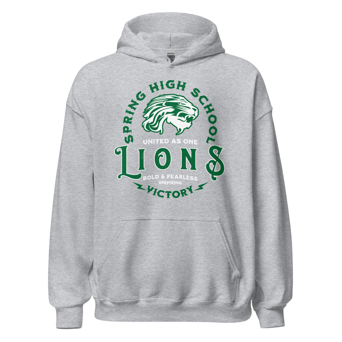 Spring High School Lions Grey Classic Unisex Hoodie 206