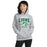 Woman wearing Spring High School Lions Grey Classic Unisex Hoodie 213