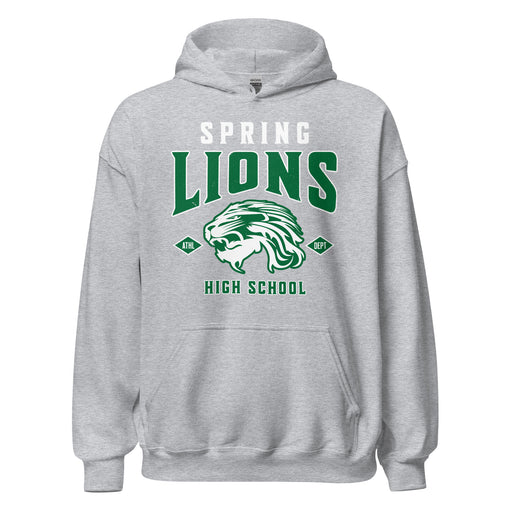 Spring High School Lions Grey Classic Unisex Hoodie 213