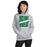 Woman wearing Spring High School Lions Grey Classic Unisex Hoodie 241