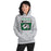 Woman wearing Spring High School Lions Grey Classic Unisex Hoodie 001
