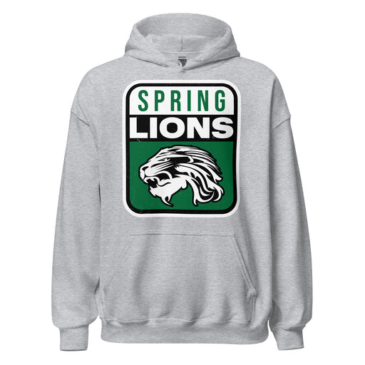 Spring High School Lions Grey Classic Unisex Hoodie 001