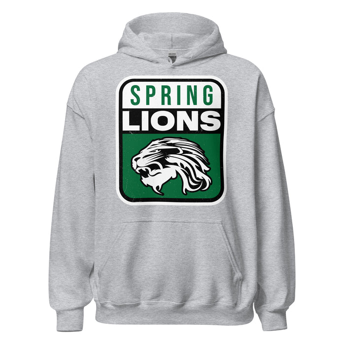 Spring High School Lions Grey Classic Unisex Hoodie 001