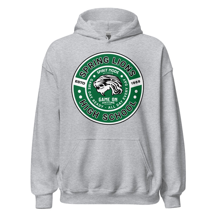 Spring High School Lions Grey Classic Unisex Hoodie 239