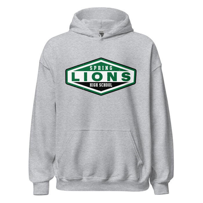 Spring High School Lions Grey Classic Unisex Hoodie 009