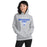 Woman wearing Taylor High School Mustangs Grey Classic Unisex Hoodie 017