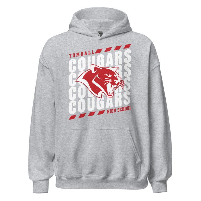 Tomball High School Cougars Grey Classic Unisex Hoodie 223