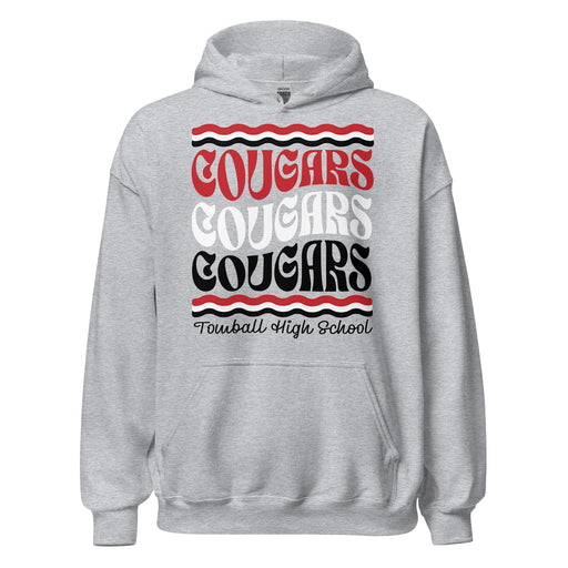 Tomball High School Cougars Grey Classic Unisex Hoodie 227