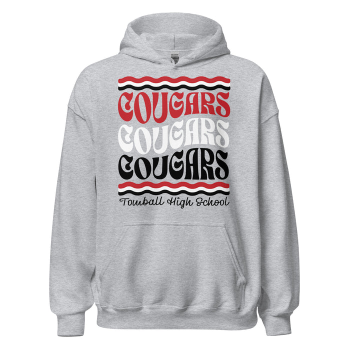 Tomball High School Cougars Grey Classic Unisex Hoodie 227