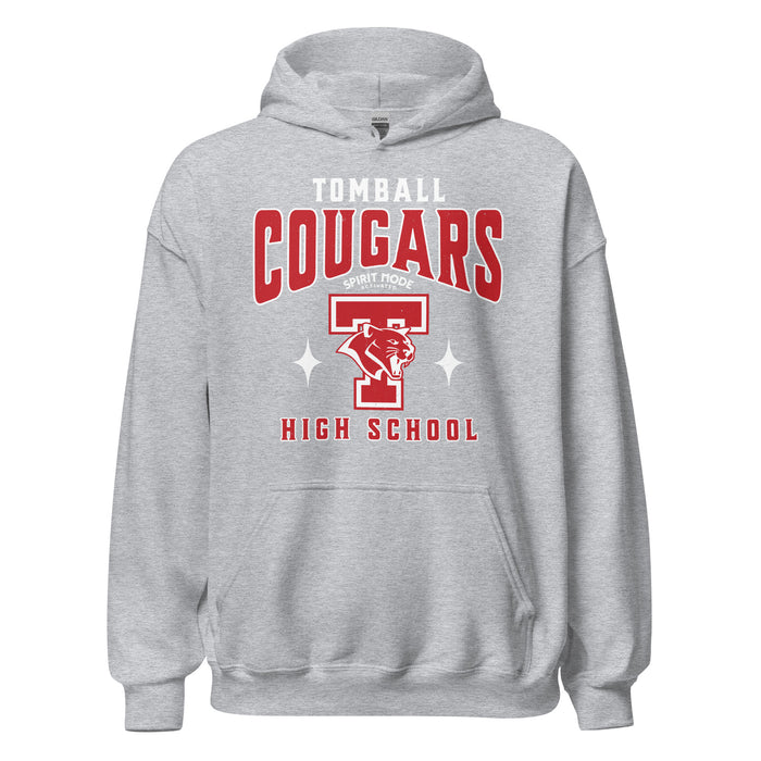 Tomball High School Cougars Grey Classic Unisex Hoodie 213