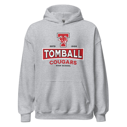 Tomball High School Cougars Grey Classic Unisex Hoodie 202