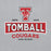 Close-up view of Tomball High School Cougars Grey Classic Unisex Hoodie 202