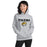 Woman wearing Tomball West High School Tigers Grey Classic Unisex Hoodie 017