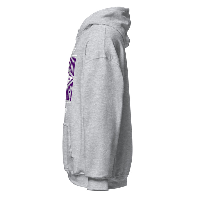 Side view of Klein Cain High School Hurricanes Sport Grey Classic Unisex Hoodie 210