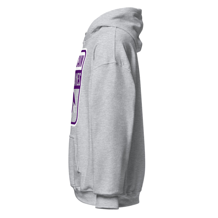 Side view of Klein Cain High School Hurricanes Sport Grey Classic Unisex Hoodie 001