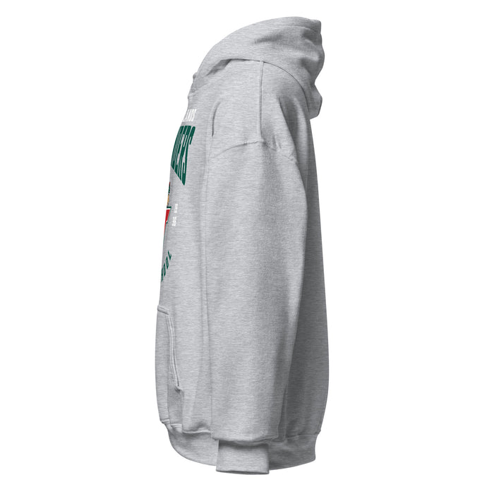 Side view of The Woodlands High School Highlanders Sport Grey Classic Unisex Hoodie 213