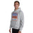 Man wearing a Grand Oaks High School Grizzlies Sport Grey Classic Unisex Hoodie 01