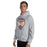 Man wearing a Grand Oaks High School Grizzlies Sport Grey Classic Unisex Hoodie 14