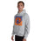 Man wearing a Grand Oaks High School Grizzlies Sport Grey Classic Unisex Hoodie 27