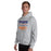 Man wearing a Grand Oaks High School Grizzlies Sport Grey Classic Unisex Hoodie 48