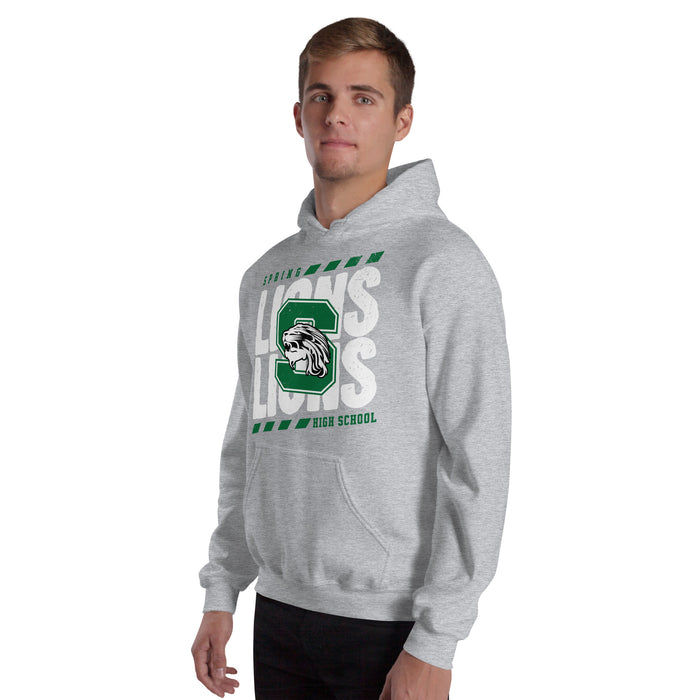 Spring High School Lions Grey Classic Unisex Hoodie 223