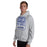 Man wearing Taylor High School Mustangs Grey Classic Unisex Hoodie 001