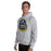Man wearing Cypress Ranch High School Mustangs Heather Grey Classic Unisex Hoodie 219