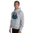 Man wearing Cypress Ridge High School Rams Sport Heather Classic Unisex Hoodie 219