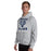 Man wearing Cypress Ridge High School Rams Sport Heather Classic Unisex Hoodie 205