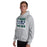 Man wearing Cypress Ridge High School Rams Sport Heather Classic Unisex Hoodie 231