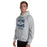 Man wearing Cypress Ridge High School Rams Sport Heather Classic Unisex Hoodie 210