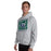 Man wearing Cypress Ridge High School Rams Sport Heather Classic Unisex Hoodie 223