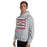 Man wearing Cypress Woods High School Wildcats Heather Grey Classic Unisex Hoodie 235