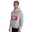 Man wearing Cypress Woods High School Wildcats Heather Grey Classic Unisex Hoodie 001