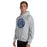 Man wearing Flower Mound High School Jaguars Sport Grey Classic Unisex Hoodie 224