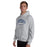 Man wearing Flower Mound High School Jaguars Sport Grey Classic Unisex Hoodie 009