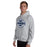 Man wearing Flower Mound High School Jaguars Sport Grey Classic Unisex Hoodie 011