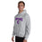 Man wearing Klein Cain High School Hurricanes Sport Grey Classic Unisex Hoodie 234