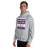 Man wearing Morton Ranch High School Mavericks Grey Classic Unisex Hoodie 231
