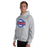 Man wearing Oak Ridge High School War Eagles Grey Classic Unisex Hoodie 011