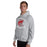 Man wearing Odessa High School Bronchos Grey Classic Unisex Hoodie 228