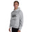 Man wearing Permian High School Panthers Grey Classic Unisex Hoodies 230