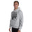 Man wearing Permian High School Panthers Grey Classic Unisex Hoodie 001