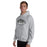 Man wearing Permian High School Panthers Grey Classic Unisex Hoodie 009