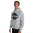 Man wearing Reagan High School Rattlers Grey Classic Unisex Hoodie 011