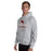 Man wearing Round Rock High School Dragons Grey Classic Unisex Hoodie 217