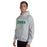 Man wearing Spring High School Lions Grey Classic Unisex Hoodie 017