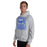 Man wearing Taylor High School Mustangs Grey Classic Unisex Hoodie 206