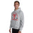 Man wearing Tomball High School Cougars Grey Classic Unisex Hoodie 208